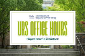 URS Office Hours; Project Room 8 in Bostock